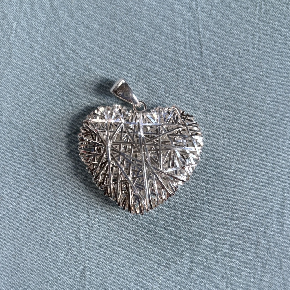 Milor 950 Silver Wrap Heart Necklace